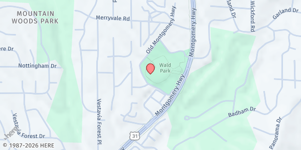 Map showing Liberty Church Birmingham at 2732 Old Rocky Ridge Rd., Hoover, AL