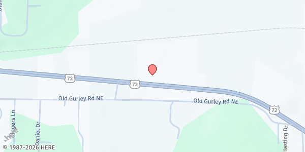 Map showing The Well Huntsville at 2351 Hwy. 72 E., Huntsville, AL