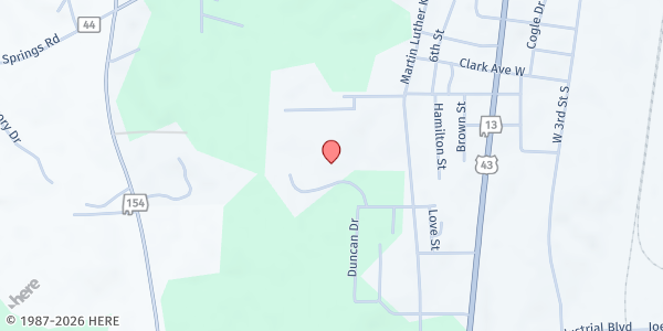 Map showing Church of God In Christ at 1200 Church Drive, Jackson, AL