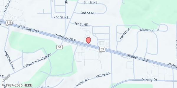 Map showing INK Head Start Family Market at 1700 Highway 78 E, Jasper, AL