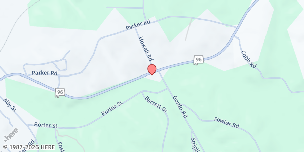 Map showing Kennedy Church of God at 119 Porter St., Kennedy, AL