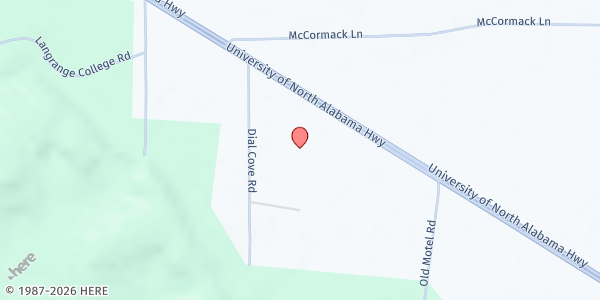 Map showing Cowboy Church of Colbert County at 3440 AL-157, Leighton, AL