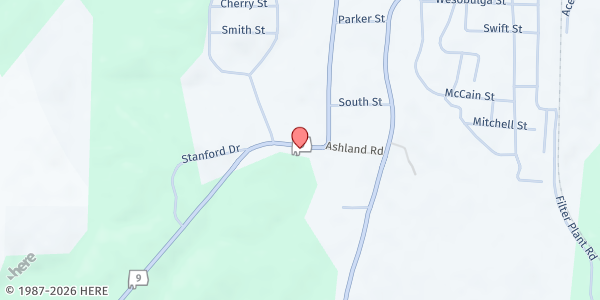 Map showing Lineville Mobile Pantry - Clay County Farmers Market at Clay County Farmers Market, 86838 AL-9, Lineville, AL