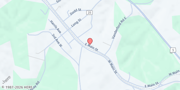 Map showing Grace Kitchens LLC at 531 E Main Street, Lynn, AL