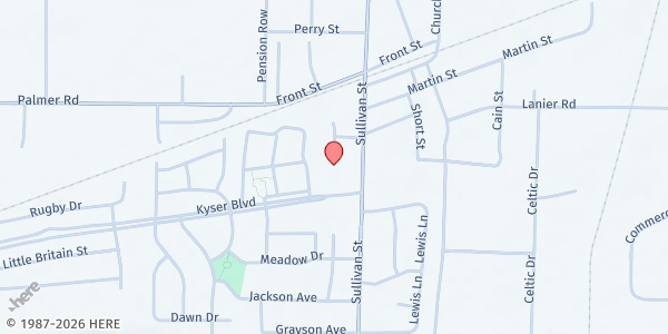 Map showing Huntsville Assistance Program (HAP) - Madison at 103 Gin Oak Ct, Madison, AL