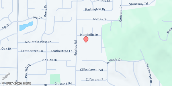 Map showing St. John the Baptist Catholic Church - St. Vincent de Paul at 1055 Hughes Rd., Madison, AL
