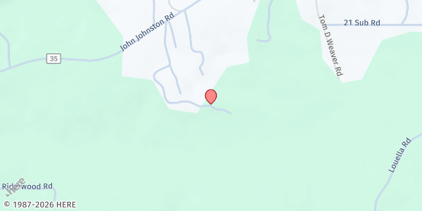 Map showing New Beginning Apostolic Church at , Mc Intosh, AL