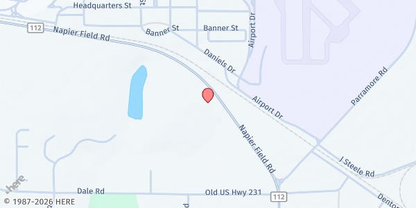Map showing Mt. Zion Assembly of God at 1078 Co. Rd. 112, Midland City, AL
