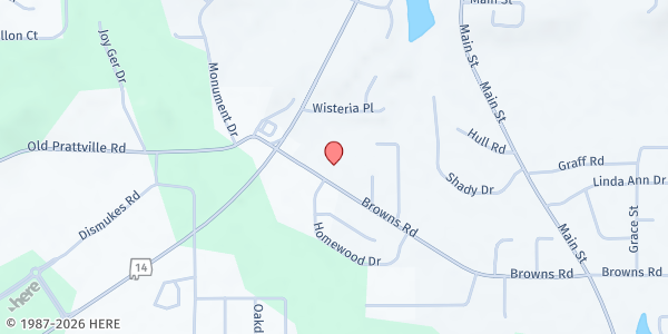 Map showing Iglesia del Nazareno Manantial de Vida at 3251 Browns Rd., Millbrook, AL