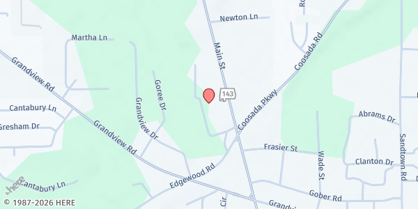 Map showing Welcome Food Pantry at 1881 I-65 Service Rd., Millbrook, AL