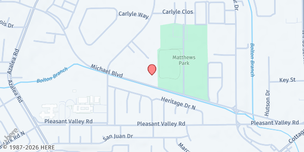 Map showing Authentic Life Church - Manna House Pantry at 3750 Michael Blvd., Mobile, AL