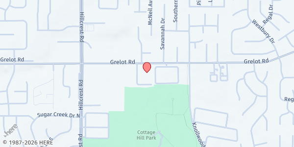 Map showing Christ United Church - Lifegate Ministry at 6101 Grelot Rd., Mobile, AL