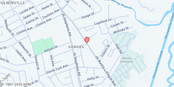 Map showing Emmanuel SDA Church at 2000 N. Dr Martin L King Jr Dr., Mobile, AL