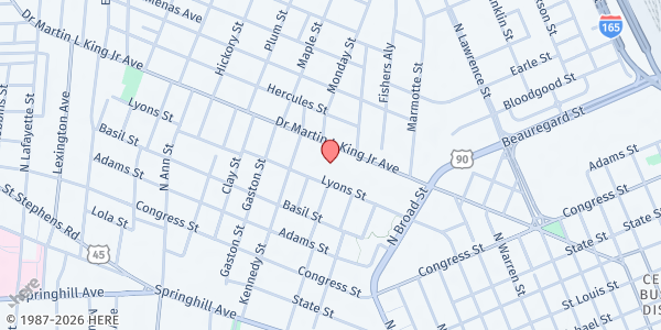 Map showing Florence Howard Elementary School at 957 Dr Martin Luther King Jr Ave, Mobile, AL
