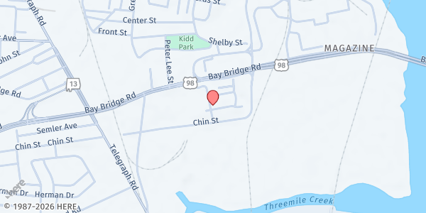 Map showing Infinity Training Center, Inc. at 1968 S Magazine Rd, Mobile, AL