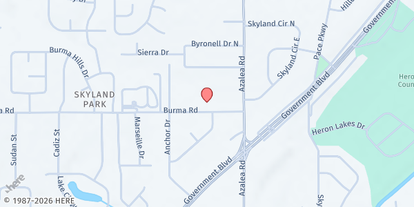 Map showing Kate Shepard Elementary at 3980 Burma Rd, Mobile, AL