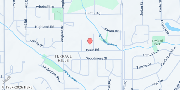 Map showing Kingswood United Methodist Church at 5200 Perin Road, Mobile, AL