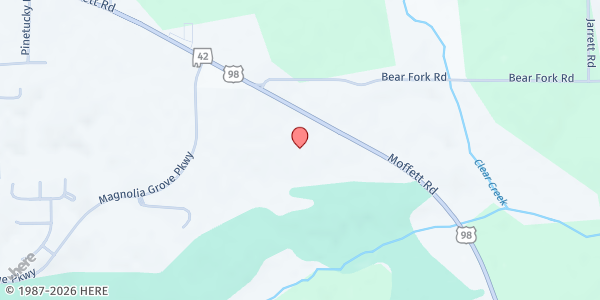 Map showing Refuge Church of Mobile at 6159 Moffett Rd., Mobile, AL