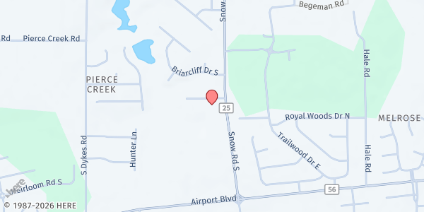 Map showing The One 2eight Project at 9943 Lifeline Ct, Mobile, AL