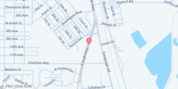 Map showing The Pathway 6-12 at 365 Dr Martin Luther King Jr Ave, Mobile, AL