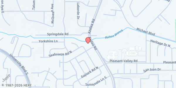Map showing The Redeemed Christian Church of God at 444 Azalea Rd, Mobile, AL