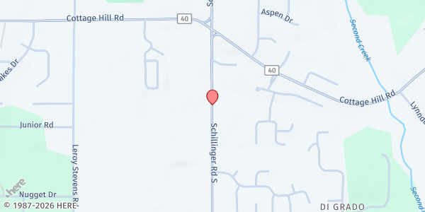 Map showing Woodridge Baptist Church at 2700 Schillinger Rd. S., Mobile, AL