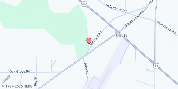 Map showing Renovation Ministries Church at 97 Mitchell Rd., Monroeville, AL