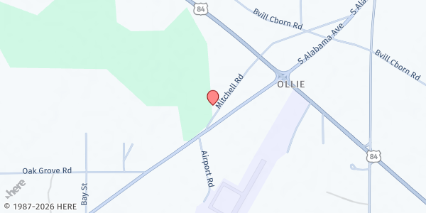 Map showing Renovation Ministries Church Monroeville at 97 Mitchell Rd., Monroeville, AL