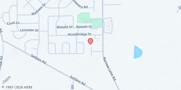 Map showing All Saints Kingdom Church at 4732 Narrow Lane Rd., Montgomery, AL