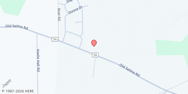 Map showing Catoma Baptist Church at 4300 Old Selma Rd., Montgomery, AL