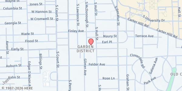 Map showing Church of the Ascension at 315 Clanton Ave., Montgomery, AL