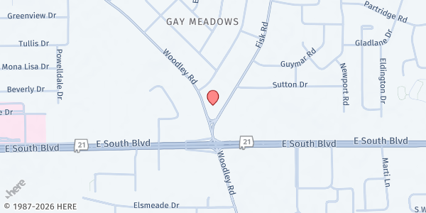 Map showing Church of the Holy Comforter at 2911 Woodley Rd., Montgomery, AL