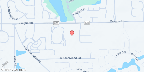 Map showing Holy Spirit Catholic Church - St. Vincent de Paul at 8570 Vaughn Rd., Montgomery, AL