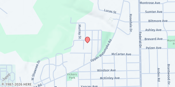 Map showing King Hill Missionary Baptist Church at 1930 Stokes St., Montgomery, AL