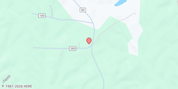 Map showing Bethel UMC at 1795 Co. Rd. 80, Muscadine, AL