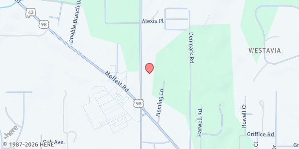 Map showing Azalea City Church of Christ at 3550 Schillinger Road, North Semmes, AL