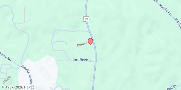 Map showing United for the Homeless at 9310 AL-69, Northport, AL