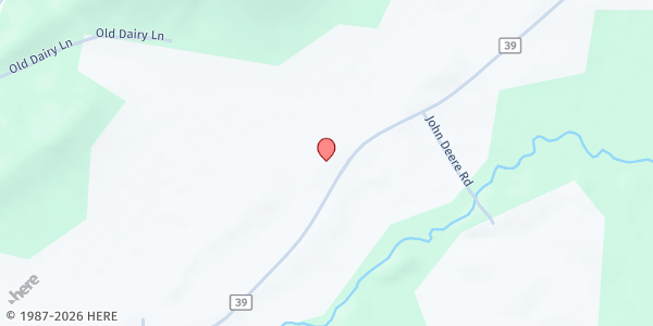 Map showing Union Hill Baptist Church at 2919 County Hwy. 39, Oneonta, AL