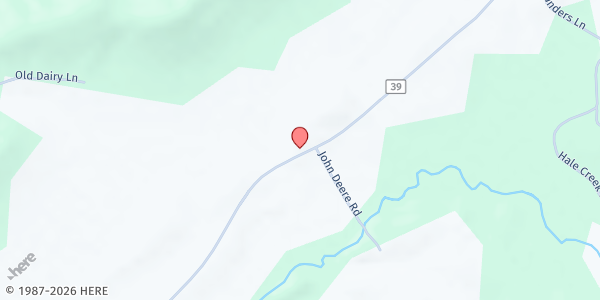 Map showing Union Hill Baptist Church at 2919 County Hwy 39, Oneonta, AL