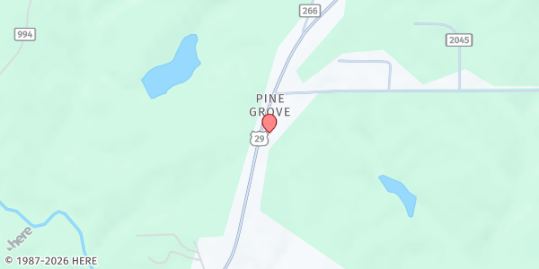 Map showing Pine Grove Church - Manna House at 7235 US-29, Opelika, AL