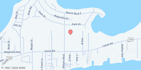 Map showing Orange Beach Elementary at 4900 S Wilson Blvd, Orange Beach, AL