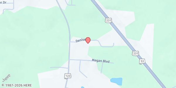 Map showing Ewell Bible Baptist Church at 2443 AL-27, Ozark, AL