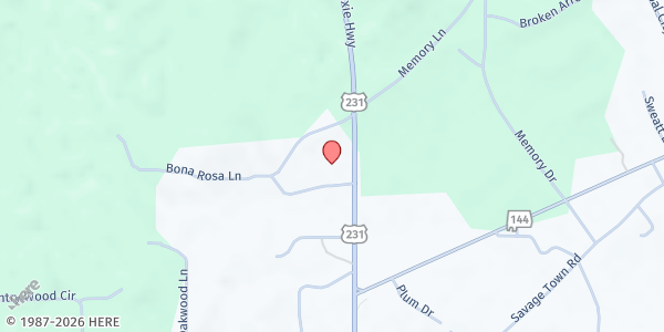 Map showing Pell City Head Start Mobile Pantry at 21685 US-231, Pell City, AL