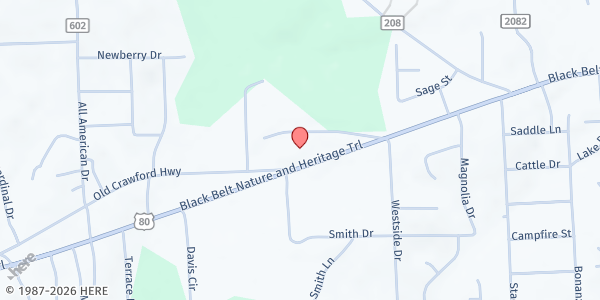 Map showing Phenix City SDA Church at 4016 US-80, Phenix City, AL