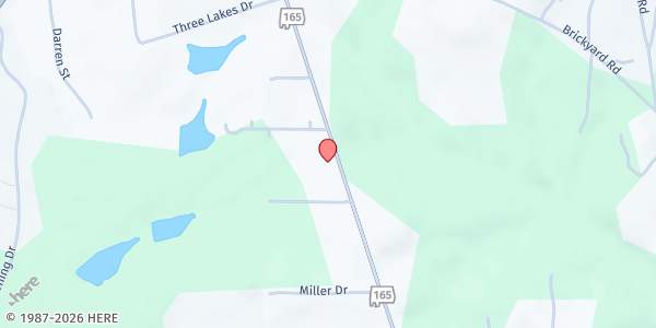 Map showing Potters House Baptist Church at 124 AL-165, Phenix City, AL