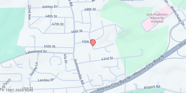 Map showing Village Table at 1606 16th Ave., Phenix City, AL