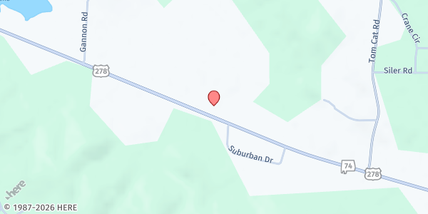 Map showing Wellspring Church of God Mobile Pantry at 11040 US-278, Piedmont, AL