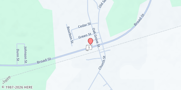 Map showing Lily Baptist Community Outreach at 6 Lily Baptist Church Rd., Pine Hill, AL