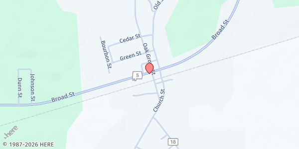 Map showing Pine Hill Mission at 3915 Broad St., Pine Hill, AL