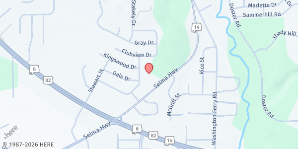 Map showing Safe Harbor Outreach Center at 820 Selma Hwy., Prattville, AL